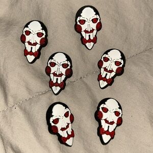 Lot of 6 Saw Horror Movie Jibitz/ Shoe Charms for CROCS